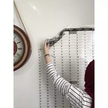 Годовой планировщик, календарь, умный флипчарт, доска для письма, без ограничения по времени, 100x100 см