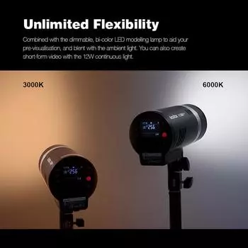 Godox AD300Pro Портативная наружная стробоскопическая вспышка 2,4G Беспроводная 300 Вт 5600 К TTL 1/8000 с Быстрая синхронизация US Plug