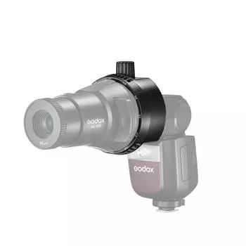 Godox AK-R25 Держатель адаптера вспышки с головкой Френеля для крепления проектора Godox AK-R21 к Godox чёрный