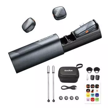 Godox Cube-SC Kit2 One-Trigger-Two 2.4G Беспроводная микрофонная система Магнитные мини-микрофоны One-Trigger-One