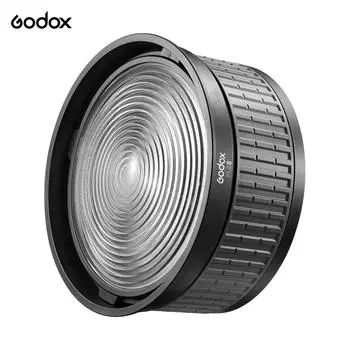 Godox FLS10 10-дюймовый объектив Фреснле Профессиональный фотоаксессуар с сумкой для переноски с креплением Bowens 8 inch чёрный