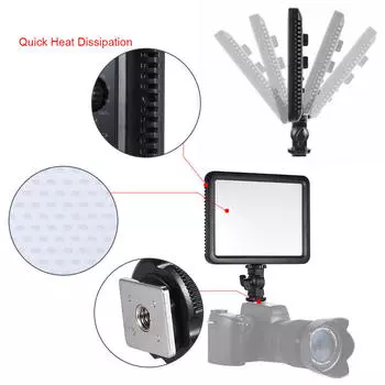 Godox LEDP120C Ультратонкая светодиодная панель для видеосъемки мощностью 12 Вт, заполняющая лампа для камеры