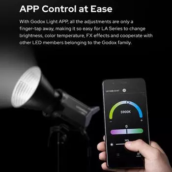 Godox Litemons LA200Bi Студийный светодиодный светильник для видеосъемки, 230 Вт, лампа для фотосъемки, 2800K-6500K, двухцветная JP Plug