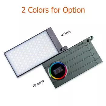 Godox M1 Mini RGB Светодиодная полноцветная видеолампа 13 Вт 2500 ~ 8500 К Цветовая температура Яркость серый