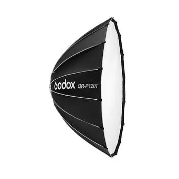 Godox QR-P150T 150 см/59 дюймов быстросъемный параболический софтбокс профессиональный складной софтбокс с 60cm чёрный