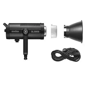 Godox SL300III Студийный светодиодный светильник для видеосъемки, 330 Вт, мощный фотосветильник, 5600K+/-200K, с регулируемой яркостью, 8 FX JP Plug