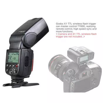 Godox Thinklite TT600 2.4G Беспроводная вспышка GN60 Speedlite Цифровая зеркальная камера Nikon Canon for general чёрный