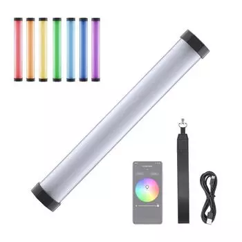 Godox TL30 Полноцветный RGB ламповый светильник Профессиональный светодиодный светильник для фотосъемки Палочка с двухцветной температурой чёрный