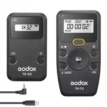 Godox TR Series 2.4G Беспроводной таймер с дистанционным управлением и затвором камеры(Передатчик и приемник) 6 TR-N3 Shutter Cable