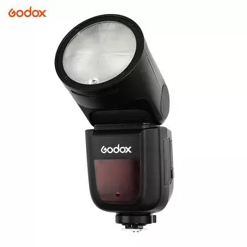Godox V1C Профессиональная вспышка для камеры Speedlite Speedlight с круглой головкой, беспроводная, 2,4G, совместимая с JP Plug чёрный