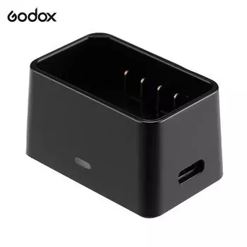 Godox VC26 USB-зарядное устройство, вход 5 В постоянного тока, выход 8,4 В постоянного тока для зарядки Godox V1S V1C V1N V1F V1O чёрный