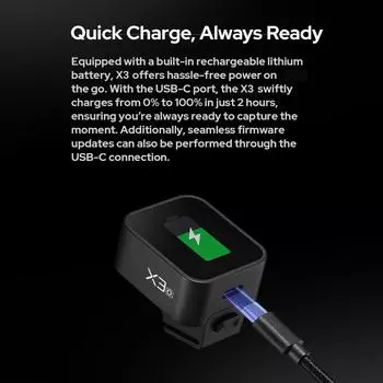 Godox Беспроводной передатчик вспышки X3O 2.4G TTL с автовспышкой и большим сенсорным экраном OLED Support Olympus and Panasonic camera чёрный