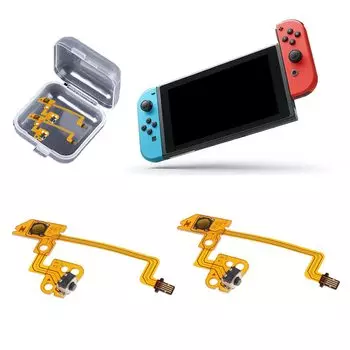 Godrii Запасные части Совместимость с NS Switch Контроллер Switch Совместимость с Nintendo Запасные части Кнопка L Гибкий кабель Набор из 2 Joy-Con