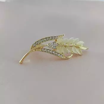 Годы Ins Вспышка ветра Бриллиант Опал Пшеница Ухо Нагрудная булавка Пряжка Булавка Темперамент Универсальный костюм Одежда Аксессуары
