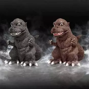Godzilla figure Toho Kaiju series Chinzaju 12cm A B of 2 Official figure (1954) approx. + [Set types]