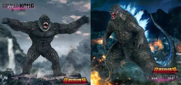 Godzilla Kong Figure Monster Roar Figure Movie x KONG THE NEW All 2 types set GOD ZILLA EMPIRE (2024)