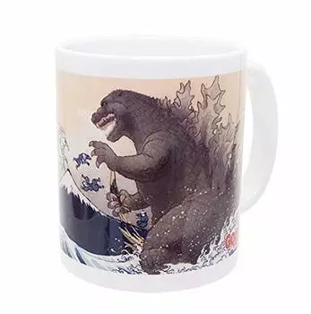 Godzilla Mug Views of Fuji Large Monster Illustration Thirty-Six Mt.