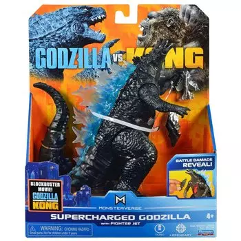 Godzilla VS Kong Playmates Basic Action Figure Super Charged Godzilla with Fighter KONG 2021 PLAYMATES Basic Action figure SUPERCHARGED GODZILLA WITH