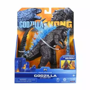 Godzilla VS Kong Playmates Базовая фигурка Годзилла с тепловым лучом GODZILLA KONG 2020 PLAYMATES Базовая фигурка ГОДЗИЛЛА С ТЕПЛОВЫМ ЛУЧОМ Фильм серый