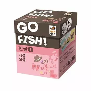 Gofish Hangul 1 Согласные и гласные, настольная игра, представительница Кореи