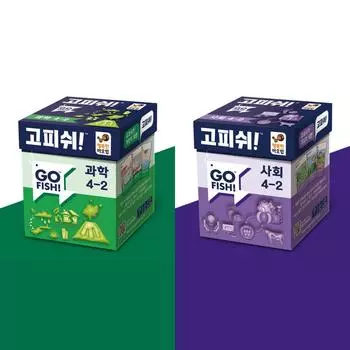 Gofish textbook game science social studies 4th grade 2nd semester set curriculum-related after-school learning, Korean popular educational game