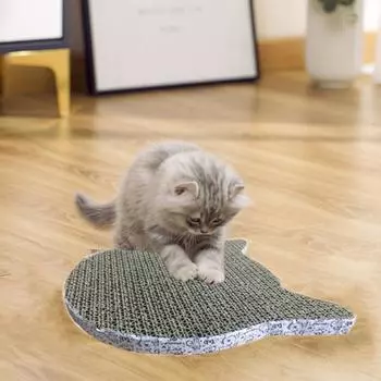 Гофрированная бумага Когтеточка для кошек Гофрированный картон Износостойкий коврик для кошек Когти для шлифования cat head