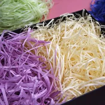 Гофрированная бумага Lafite DIY Наполнитель Материал Упаковка День святого Валентина Конфеты Цветная подарочная коробка 20/100 г Измельченные аксессуары 20g розовый