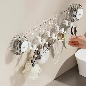 Гофрированный настенный крючок для ванной комнаты, экономящий место, не пробивной настенный держатель для полотенец для дома/офиса, органайзер