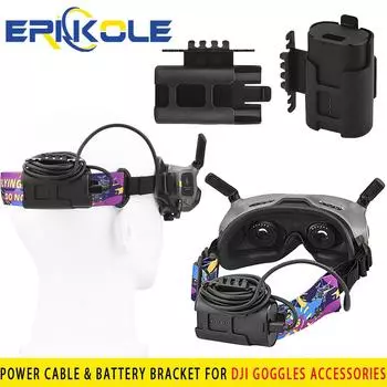 Goggles 2 Power Зарядный кабель и держатель батареи Кронштейн Защитный зажим Аксессуары для DJI Avata Goggles 2 FPV Goggles V2 Glasss