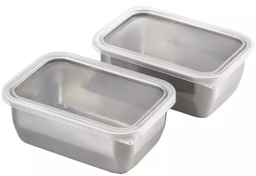 Gogi Stainless Steel Storage Container Set of 2 YJ2612