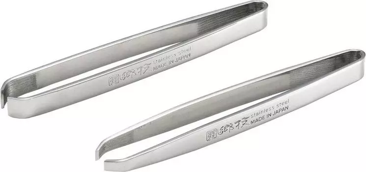 Gogi stainless steel tweezers pair set