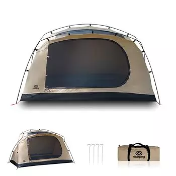 GOGlamping Tent Туристическая купольная палатка TC Solo 1 Person EYE Отдельно стоящая палатка TC Tent Легкая алюминиевая стойка Передний и задний вход Сетчатый световой люк