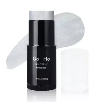 Goho Go Cream Blending Green Face Paint Stick 1.06oz Full Cover Body Stick Halloween Cosplay SFX, Silver Face Paint Stick