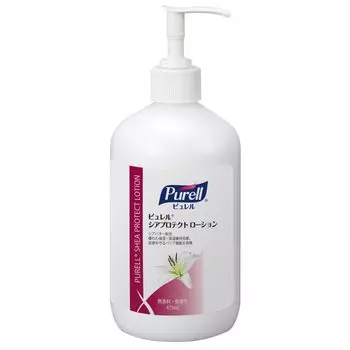 GoJo Japan Purell Shea Protect Lotion 473 мл Увлажняющий лосьон для рук Флакон с дозатором Содержит масло ши Обеспечивает барьерную функцию для защиты