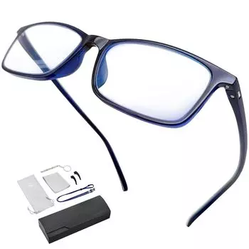GOKEI Loupe Glasses Loupe Glasses Lightweight Blue Light Cutting Mirror Glasses Looks Larger Glasses Loupe Glasses Magnifying Glass