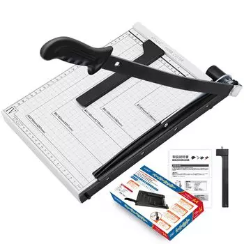 GOKEI режущая машина для бумаги, совместимая с бумагой формата A4, B7, B6, A5, B5, мини-резак для резки бумаги, режущая машина с металлическим основанием, режущая машина для резки