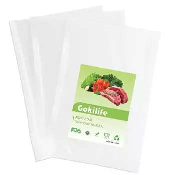 Gokilife Вакуумная упаковка 10 x 15 см x 100 Вакуумная упаковочная машина Shinku Pack Вакуумная упаковка Вакуумный винил Вакуумная упаковка Специальная антибактериальная