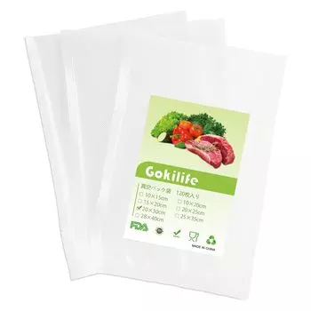 Gokilife Вакуумная упаковка 20 x 30 см x 120 Вакуумная упаковочная машина Shinku Pack Вакуумная упаковка Вакуумный винил Вакуумная упаковка Специальная антибактериальная