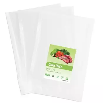 Gokilife Вакуумная упаковка 28 x 40 см x 100 Вакуумные упаковочные пакеты для вакуумной упаковки Вакуумная упаковка Вакуумный винил Вакуумная упаковка Специальная антибактериальная