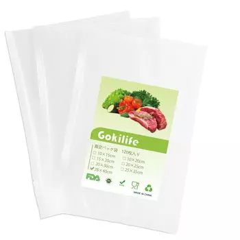 Gokilife Вакуумная упаковка 28 x 40 см x 120 Вакуумная упаковочная машина Shinku Pack Вакуумная упаковка Вакуумный винил Вакуумная упаковка Специальная антибактериальная