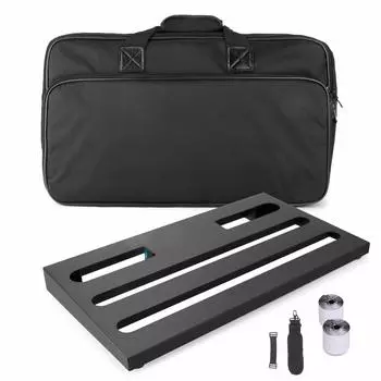 GOKKO Гитарная эффекторная доска Педальная доска Прочный и долговечный легкий с сумкой для хранения (Д-560x320x60MM)