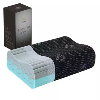 GOKUMIN Memory Foam Высота Жесткость 4 Слоя Без Шеи Японский Спящий Хороший Экстремальный Черный mirufi Подушка, Регулируемая, Регулируемая, Мягкая, Твердая, Низкая, Высокая, чёрный