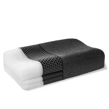 GOKUMIN Высокомоющаяся 8 уровней высоты Антибактериальная и не имеющая запаха волокнистая гелевая подушка без шеи Полностью для сна на спине и на боку Хорошая экстремальная подушка для сна, устойчивость,