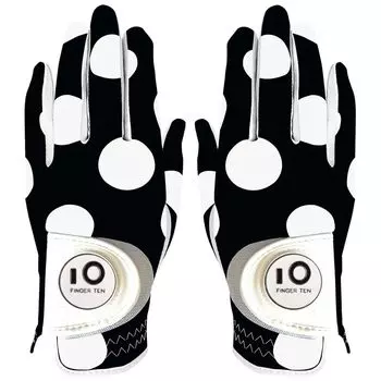 Гольф Два маркера мяча Мягкие и удобные полные женские перчатки, руки, погода, в комплекте, захват, (Точка и палец, 19)