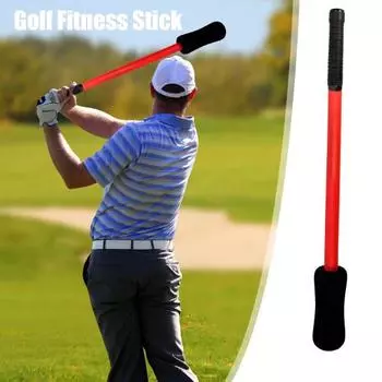 Гольф Grip Swing Training Aid Разминка Stick Клюшка для гольфа Темп Звук Выпуск красный