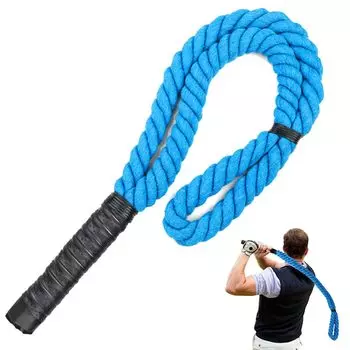 Гольф-качели, тренировочные качели для гольфа, многофункциональная тренировочная веревка для гольфа, улучшающая замах, тонкая регулировка, подходящая для всех. Подходит для физического разогрева и синий