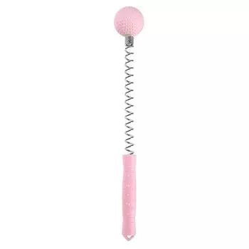 Гольф Массажный молоток Похлопывающий Силиконовый пружинный массажер Многофункциональный молоток для спины Постукивание по меридианам Фитнес-молоток розовый