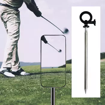 Гольф Монопод Удилище Кронштейн Стойка Вращающийся Регулируемая Высота Держатель для Мобильного Телефона Крепление для Смартфона для