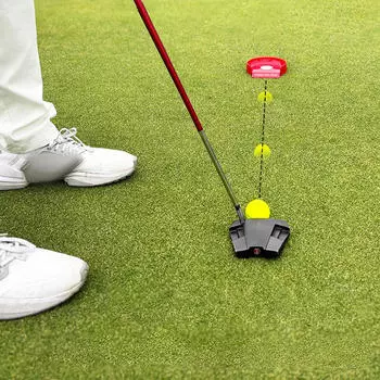 Гольф паттинг кубок лунка вспомогательное оборудование портативный тренажер для тренировок в помещении красный