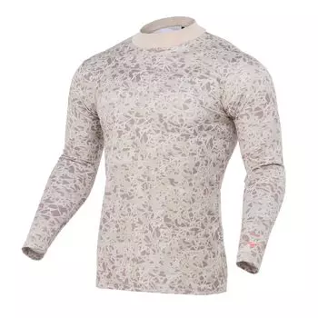 Гольф Термобелье BioNext В рубчик Водолазка Флисовая подкладка Узор Теплота Dynamotion Fit E2MJB503 Бежевый [Mizuno] По всему мужской бежевый